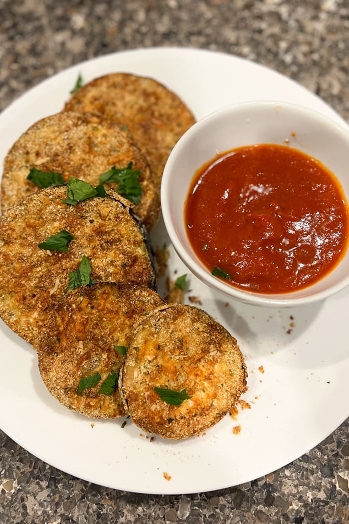 Melanzane fritte all'aria con pangrattato